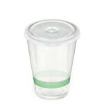 12 14oz Frappe Cups Flat Lids Combo 500