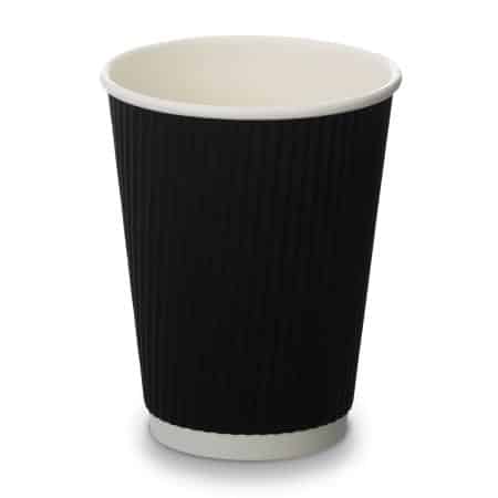 12oz Black Ripple Cups (500)
