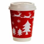 12oz Double Wall Cups Festive Red Design 500 3