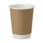 12oz Double Wall Cups Kraft 500