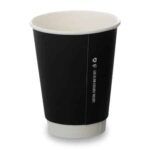 12oz Double Wall Cups Matt Black 500
