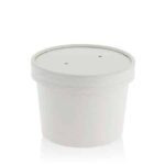 12oz White Takeaway Soup Bowls 100 3