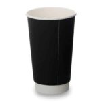 16oz Double Wall Cups Matt Black 100