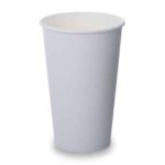 16oz Single Wall White Paper Cups 100