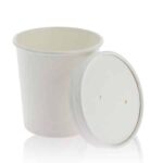 16oz White Takeaway Soup Bowls 100 2