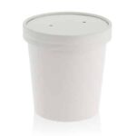 16oz White Takeaway Soup Bowls 100 3