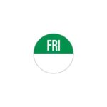 19mm Circular Day Of The Week Labels Friday 1000 3