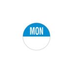 19mm Circular Day Of The Week Labels Monday 1000 3