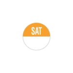 19mm Circular Day Of The Week Labels Saturday 1000 3