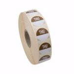 19mm Circular Day Of The Week Labels Thursday 1000