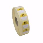 19mm Circular Day Of The Week Labels Tuesday 1000
