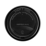 6 8oz Black Compostable Sip Lids 1000