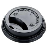 6 8oz Black Sip Lids 100