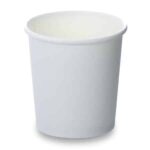 6oz Single Wall White Paper Cups 100