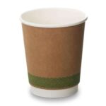 8oz Double Wall Compostable Paper Cups 500