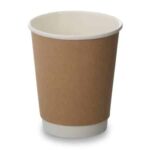 8oz Double Wall Cups Kraft 100