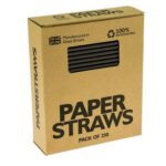 Cocktail Straws Black 250