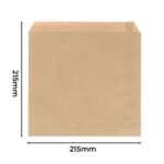 Flat Kraft Paper Bags Small 1000 2
