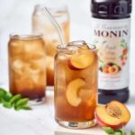 MONIN Peach Tea Concentrate Syrup 1L 2