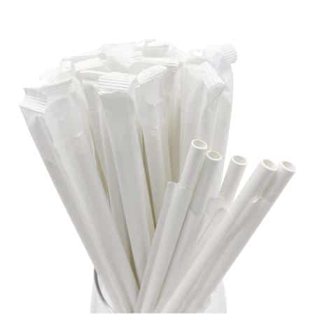 Paper-Drinking-Straws-Individually-Wrapped-White-250