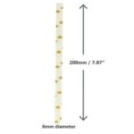 Paper Drinking Straws White Gold Stars 250 3