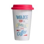 Travel Mug Wake Up Design 330ml