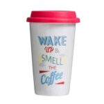 Travel Mug Wake Up Design 330ml 2