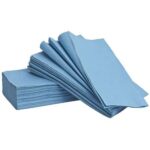 V Fold Hand Towels Blue 3600