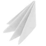 White Napkins 33cm 2ply 125