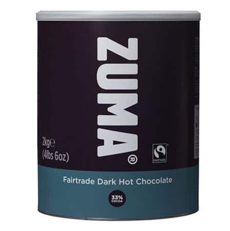 Zuma Fairtrade Dark Hot Chocolate 33% Cocoa 2kg
