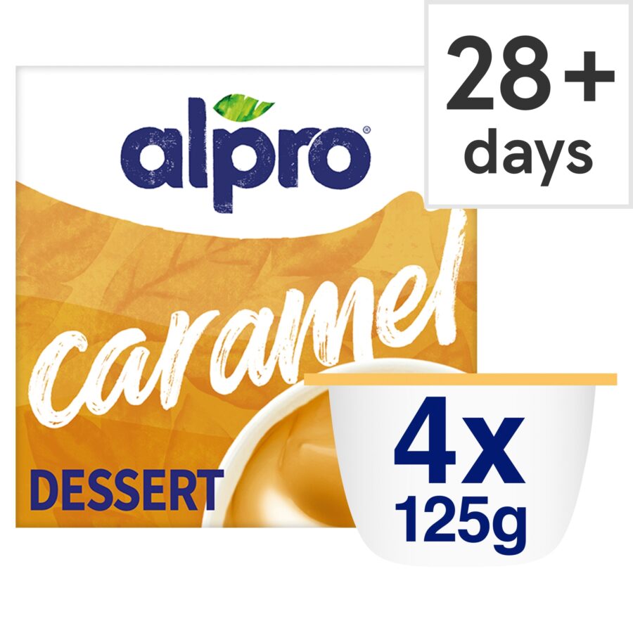 Alpro Caramel Dairy Free Vegan Soya Dessert 4x125g