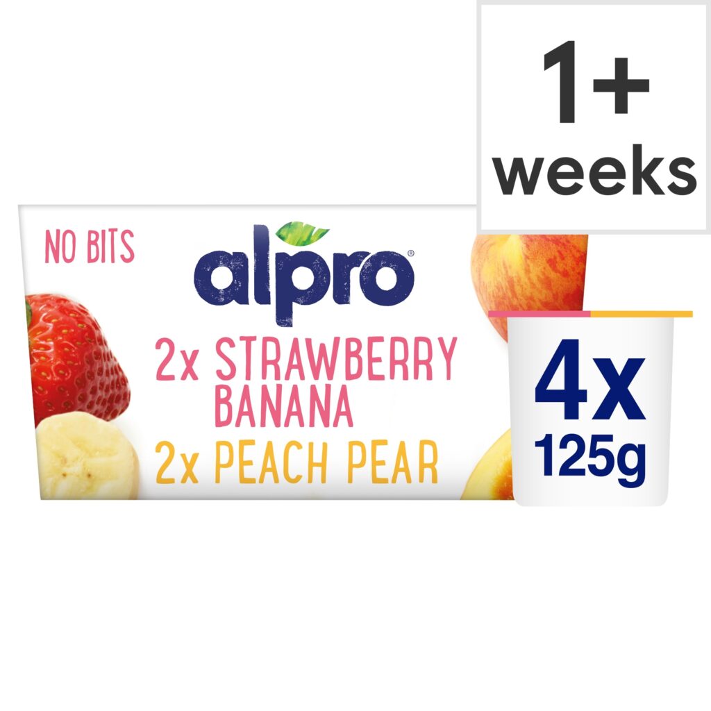 Alpro-Strawberry-Banana-Peach-Pear-Soya-Dairy-Free-Yoghurt-Alternative-4x125g