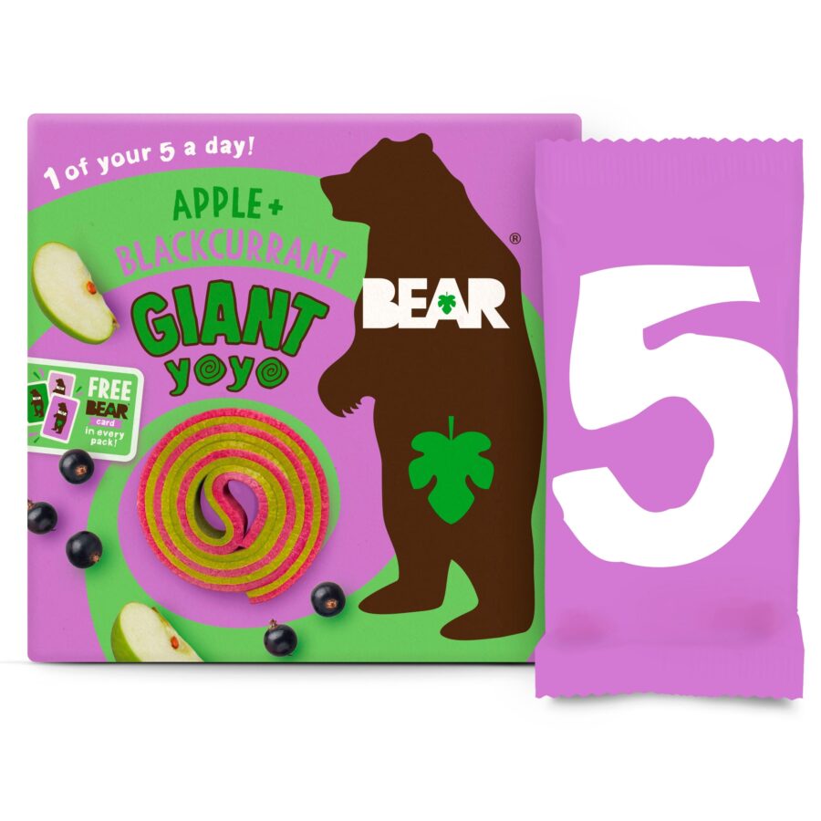 Bear Giant Yoyo - Apple & Blackcurrant 5 x 20g