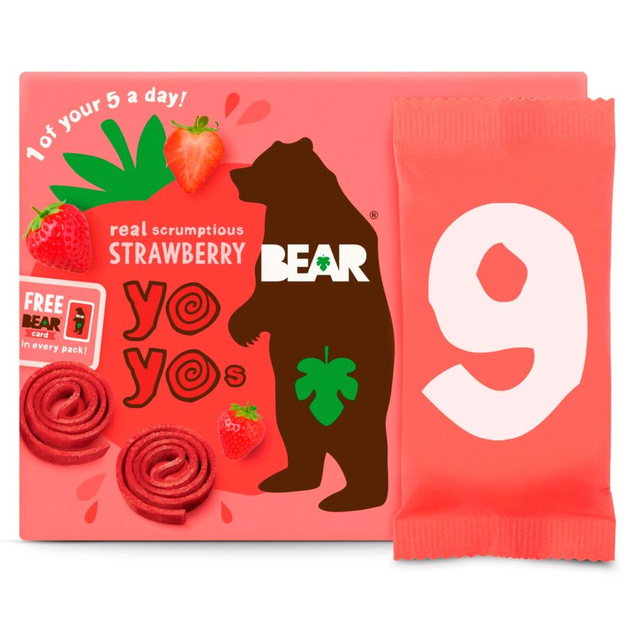 Bear Strawberry YoYos 9 x 20g