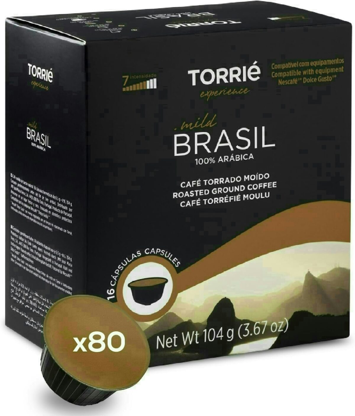 Brazil Dolce Gusto ® Compatible Coffee Capsules 80 Pods 1