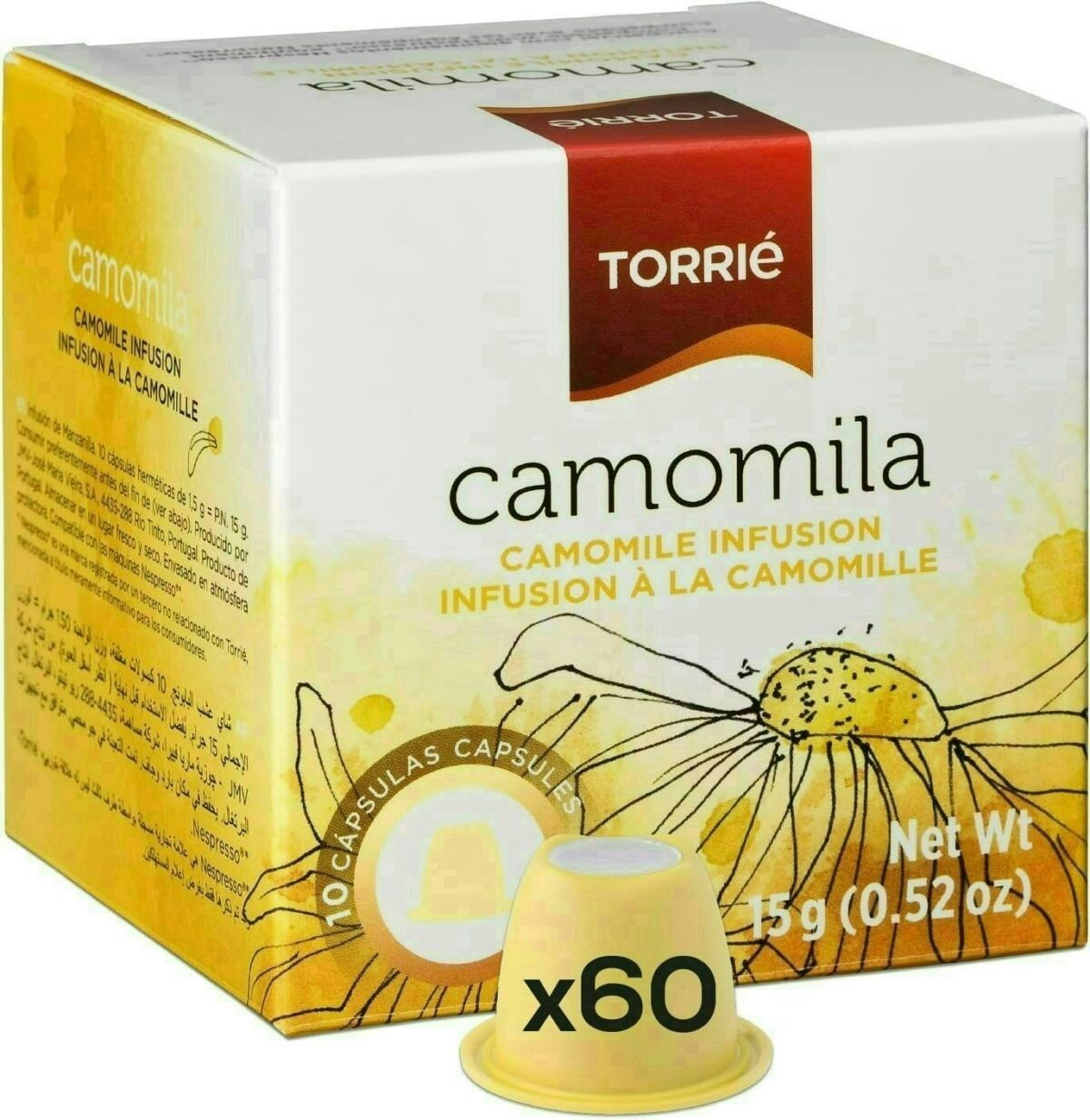 Camomile Tea Nespresso ® Compatible Coffee Machine Capsules 60 Pods 1