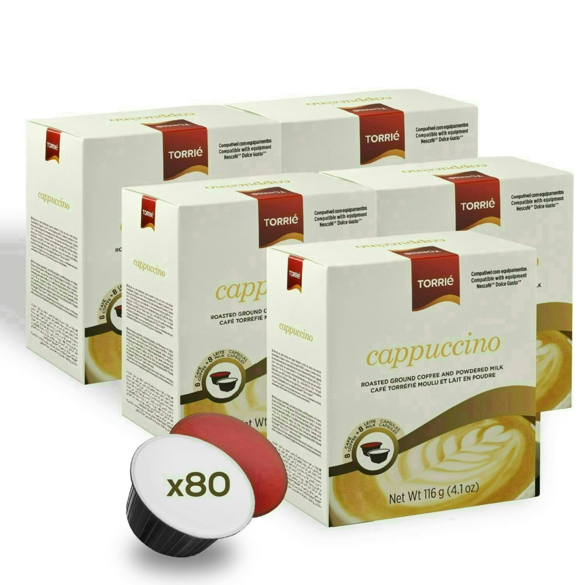 Cappuccino Dolce Gusto ® Compatible Milky Coffee Capsules 80 Pods 1