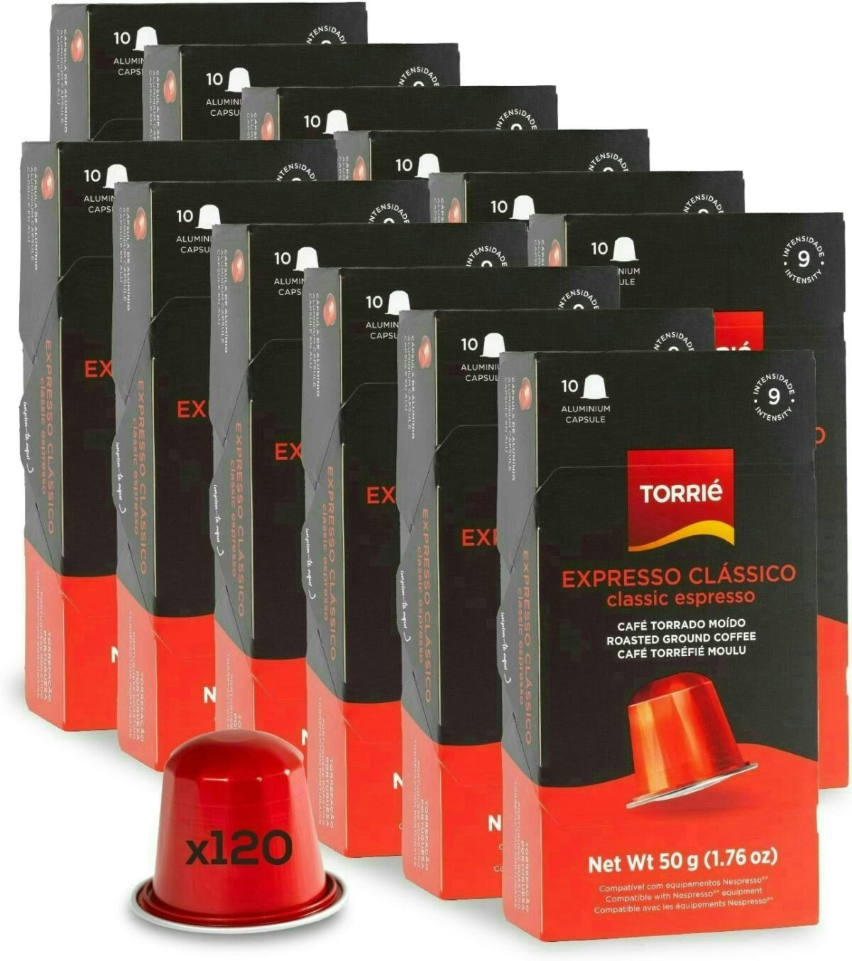 Classic Aluminium Nespresso ® Compatible Coffee Capsules 120 Pods 2