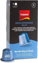 Decaf Aluminium Nespresso ® Compatible Coffee Capsules 10 Pods 2