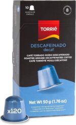 Decaf Aluminium Nespresso ® Compatible Coffee Capsules 120 Pods 1