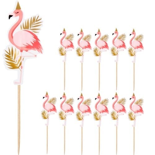 Flamingo-Gold-Foil-Food-Cocktail-Picks-Pack-of-12