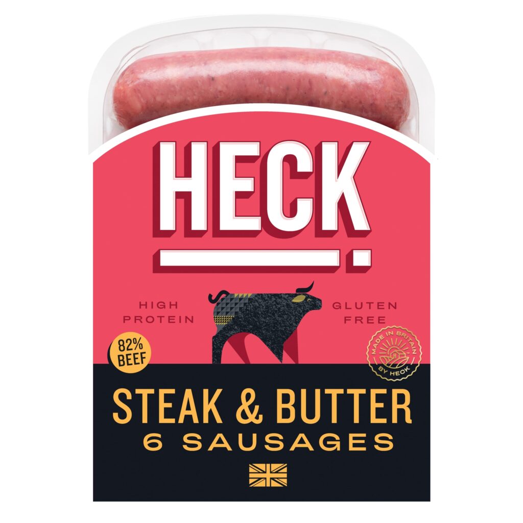 HECK-Steak-Butter-Beef-Sausages-340g