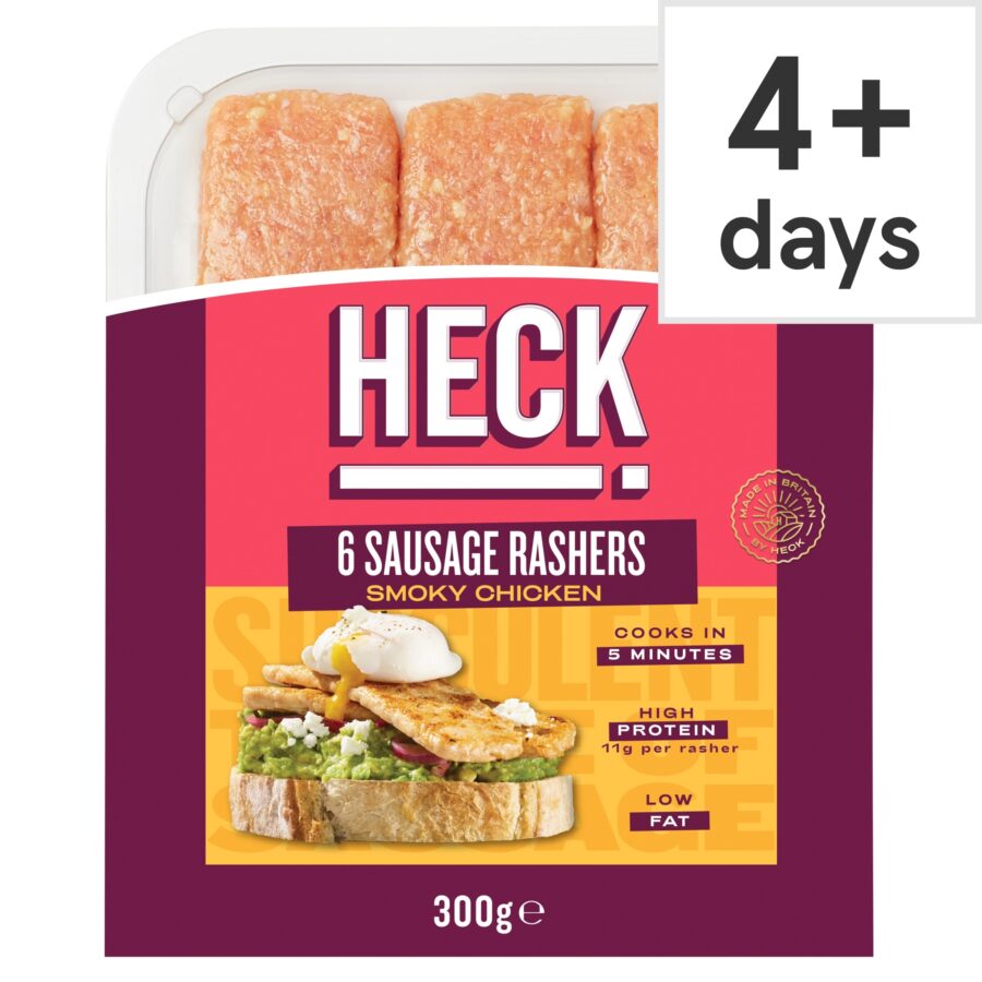 Heck-6-Smoky-Chicken-Sausage-Rashers-300g