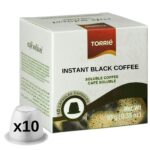 Instant Black Coffee Nespresso ® Compatible Capsules 10 Pods