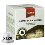 Instant Black Coffee Nespresso ® Compatible Capsules 120 Pods