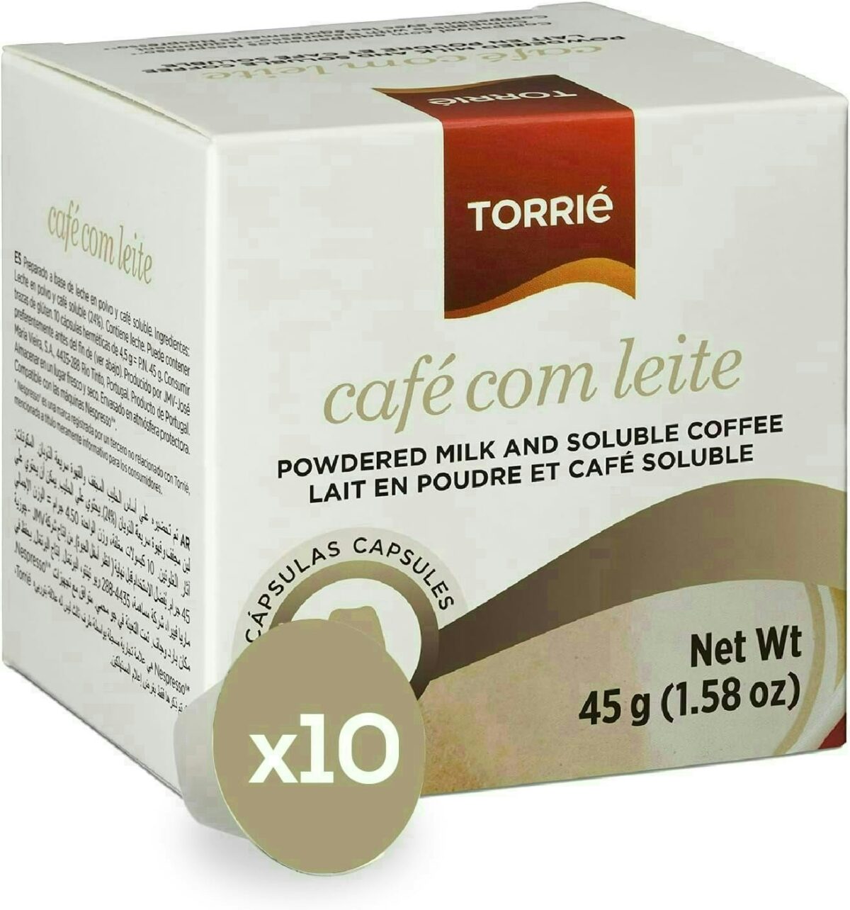 Instant Coffee With Milk Nespresso ® Compatible Coffee Capsules 10 Pods 2