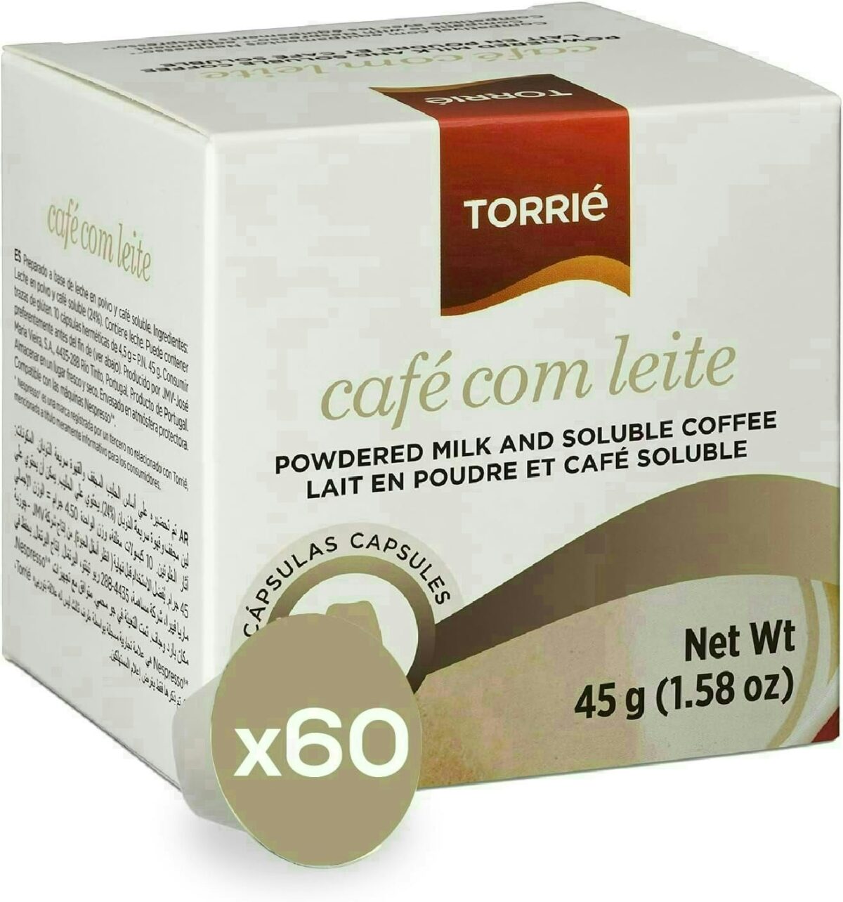 Instant Coffee With Milk Nespresso ® Compatible Coffee Capsules 60 Pods 1