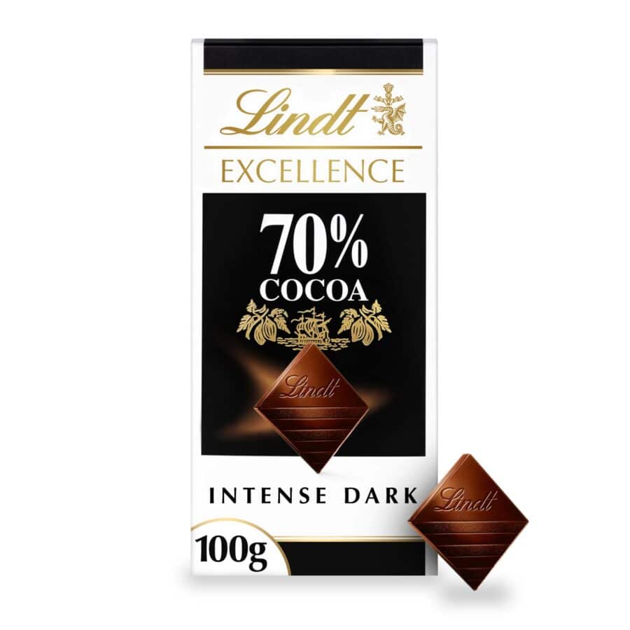 Lindt Excellence Dark Chocolate Bar - 70% Cocoa 100g