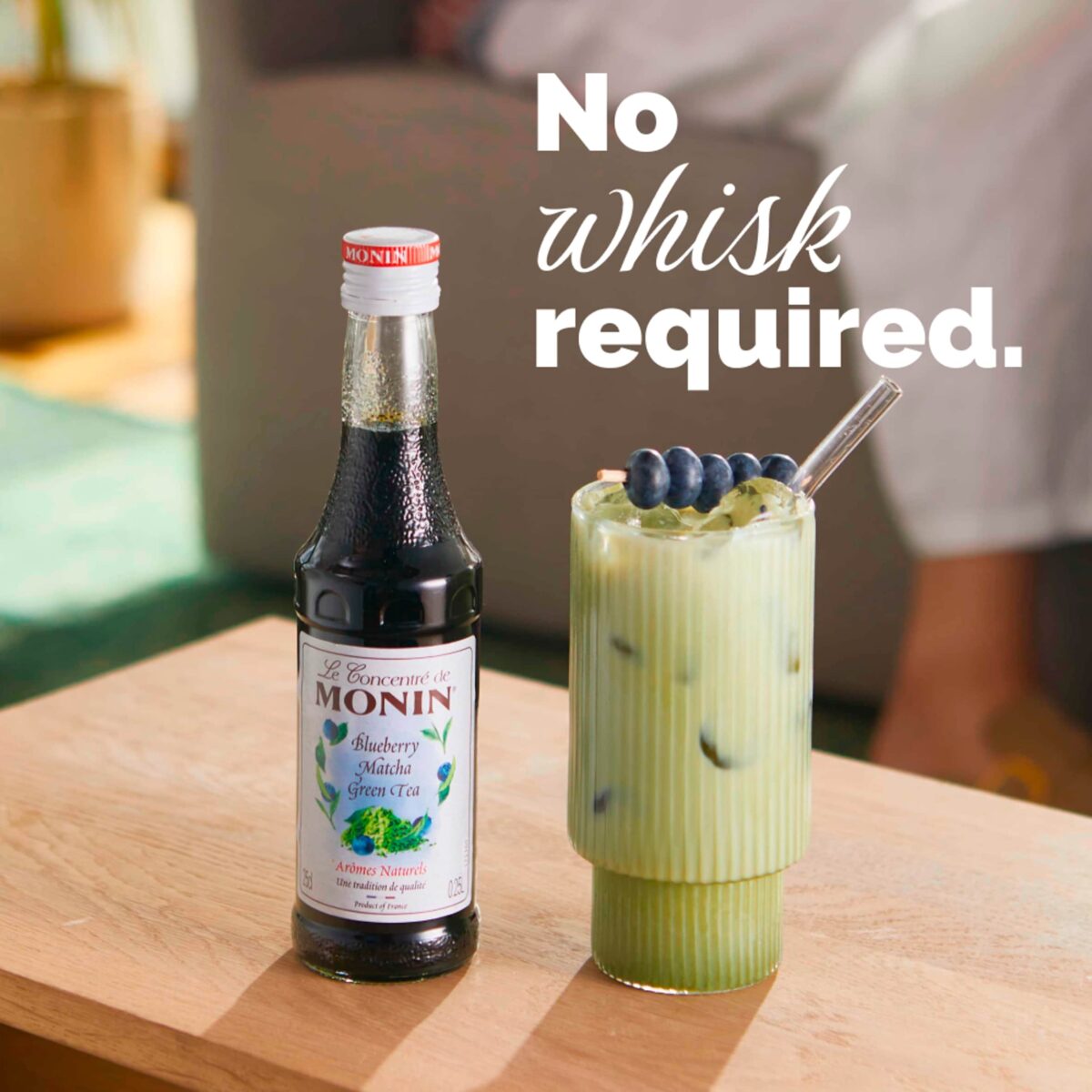 Monin Blueberry Matcha Green Tea Concentrate 25cl 2