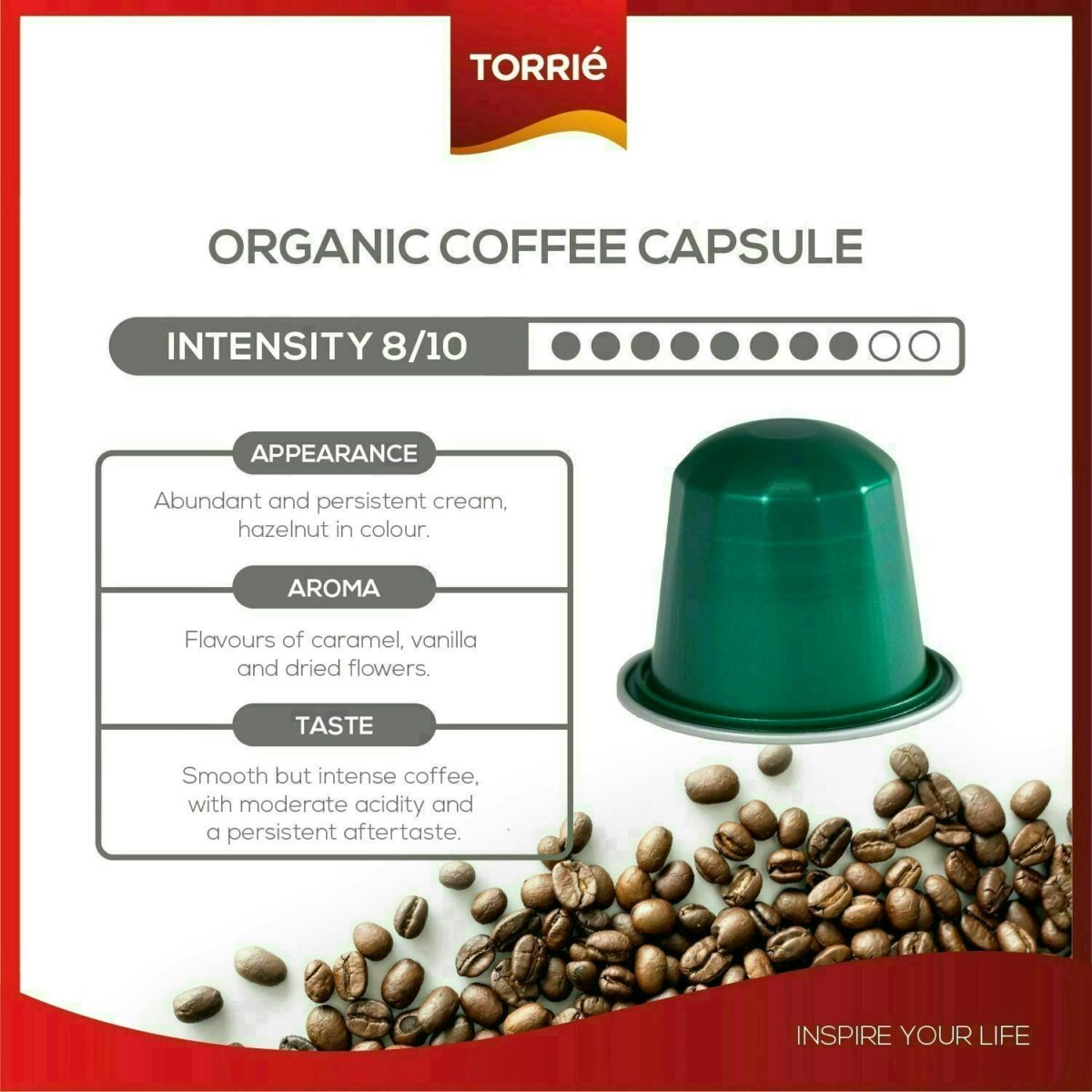 Organic Aluminium Nespresso ® Compatible Coffee Capsules 30 Pods 2